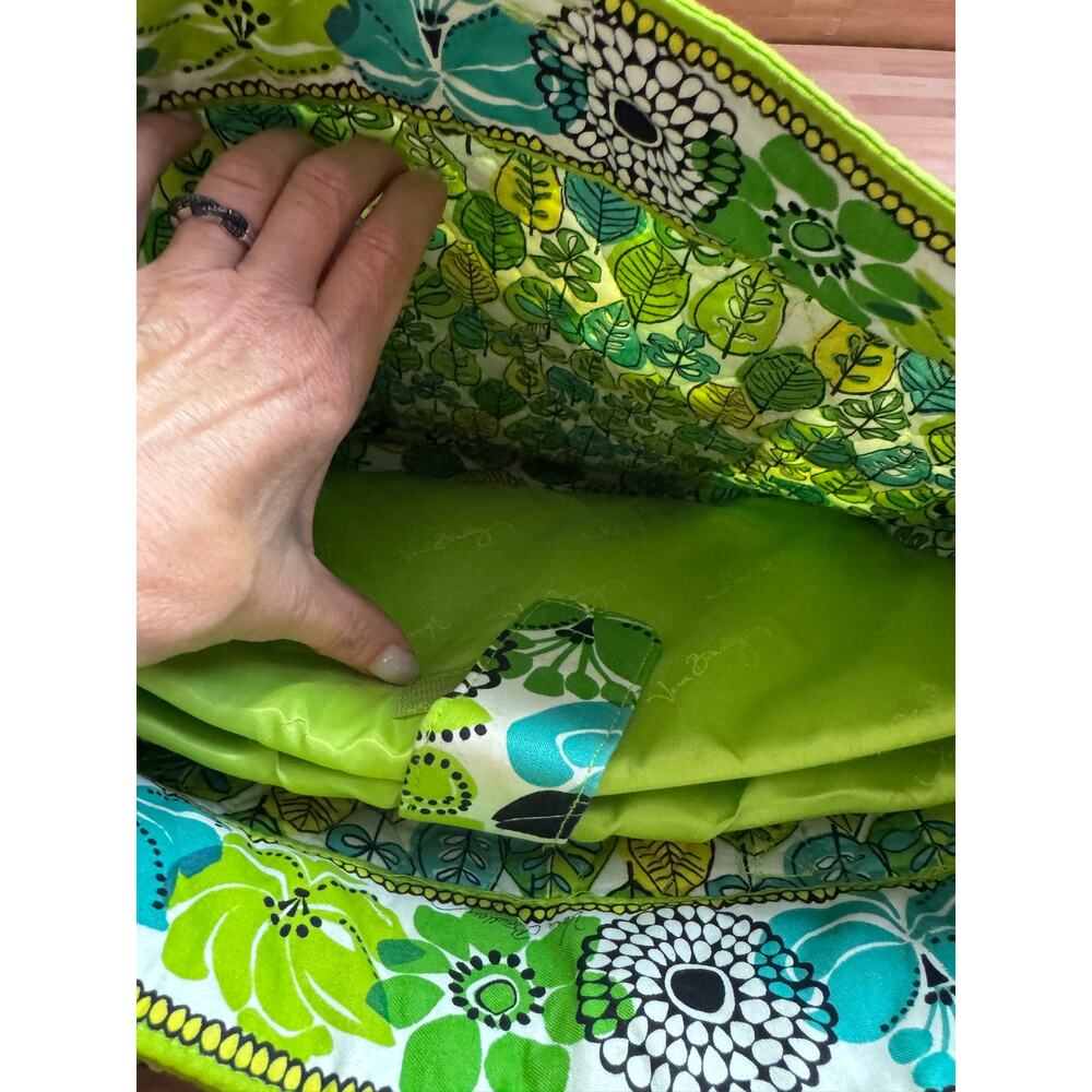 Vera Bradley Laptop Travel Tote in the "Limes Up" pattern. - Picture 12 of 13